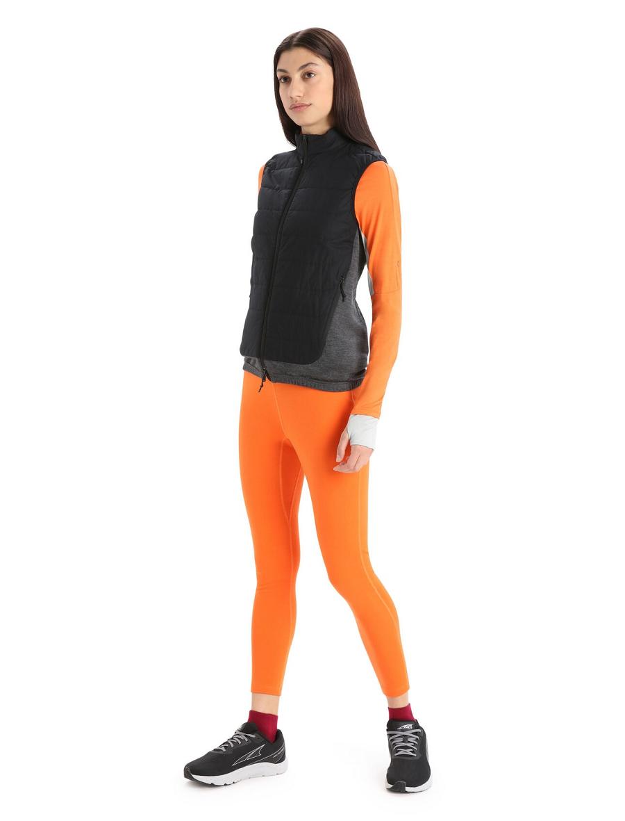 Black / Jet Heather Icebreaker MerinoLoft™ Women's Vest | AU 1557LISH